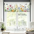 thumbnail image 2 of AshasdS Floral Butterfly Polyester Window Valance Curtain for Home Kitchen Living Room Bedroom Bathroom Decor 54x18 inch, 2 of 5