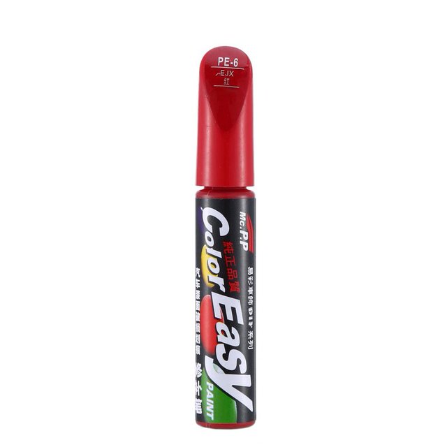 Peinture de Voiture pour Réparer les Rayures Blanc Rouge Noir Argent Pro Réparation des Rayures Stylo de Peinture Clair Soin de Peinture
