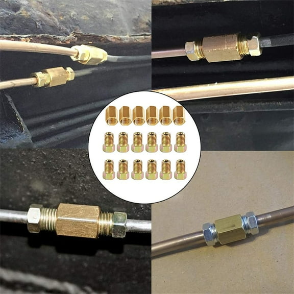 Tekuisi New Practical Brake Pipe Fitting Nuts 18pcs/set Accessories Assortment