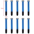 thumbnail image 1 of 10Pcs Nylon Cable Ties Reverse Buckle Strap 2cm Width Reusable Magic Self Adhesive Tape Fastener Hook Loop Fixed Strap Durable 20x2cm-Blue 10Pcs, 1 of 6