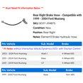 thumbnail image 2 of Rear Right Brake Hose - Compatible with 1999 - 2004 Ford Mustang - Raybestos, 2 of 2