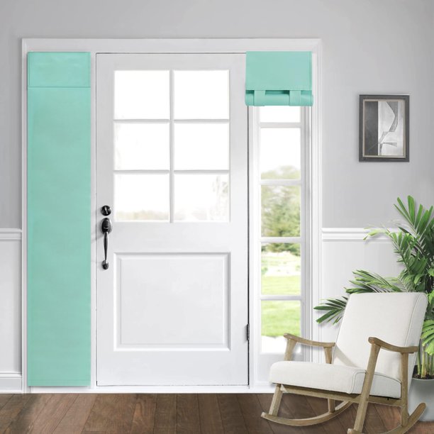 Wdfour Cortinas Para Puertas Laterales Para Puertas, Ventanas, Oscurecimiento De Habitaciones, Color Sólido, Revestimiento Para Puertas Y Ventanas Para Puertas De Vidrio, Puerta Frontal, Cortina Con L