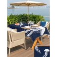 thumbnail image 6 of 60x120 Inch Outdoor Tablecloth with Umbrella Hole Zipper Rectangle Navy Blue Jellyfish Coastal Rectangular Tablecloths Waterproof Nautical Summer Ocean Seaside Patio Table Cloth Cover for Picnic, 6 of 8