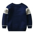 thumbnail image 5 of Godderr Kids Toddler Little Boys Knit Sweaters 2-8Y Kid Baby Fashion Simple Sweat Tops Autumn Winter New Casual Jumper Warm Bottoming Shir, 5 of 6