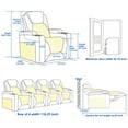 thumbnail image 2 of Weilianda Chic Recliner Chair Electricity Recliner Power Recliner Chair Top Grain Leather Movie Chair Gaming Sofa with Tray Table USB Charging Cup Holders,Row of 4 Blue, 2 of 5