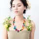 thumbnail image 4 of Collar bohemio con cuentas de madera de concha de coco, gargantilla étnica hecha a mano con cuentas de madera, joyería larga en capas para mujer para vacaciones., 4 of 7