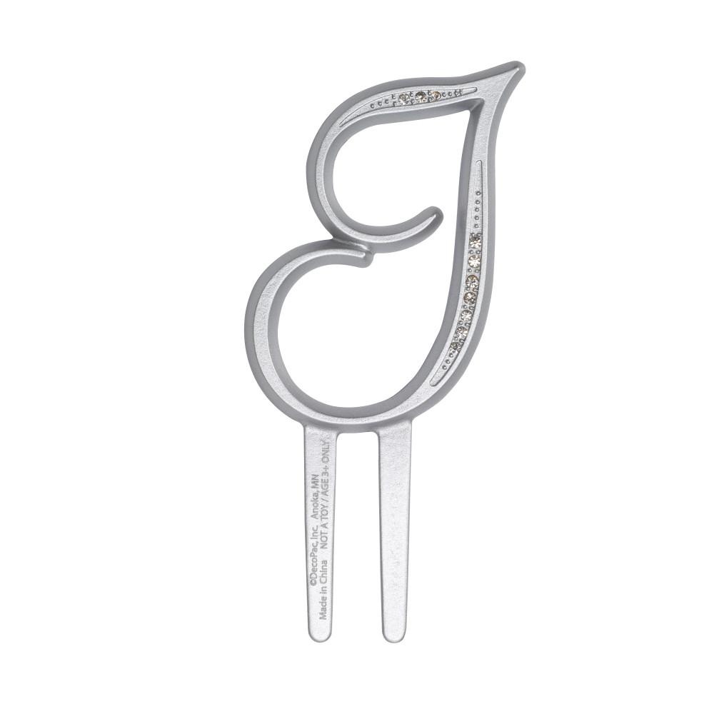 Cake Topper Decor, Everyday Birthday,2.5" I Diamond Letter cake décor