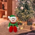 thumbnail image 3 of Festive Holiday Snowman Santa Cartoon Stuffed Doll Soft Toy For Children Christmas, 3 of 3