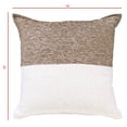 thumbnail image 3 of Mainstays 18" x 18" Two-Toned Brown Bag Polyester Cotton Square Decorative Throw Pillow, 3 of 6