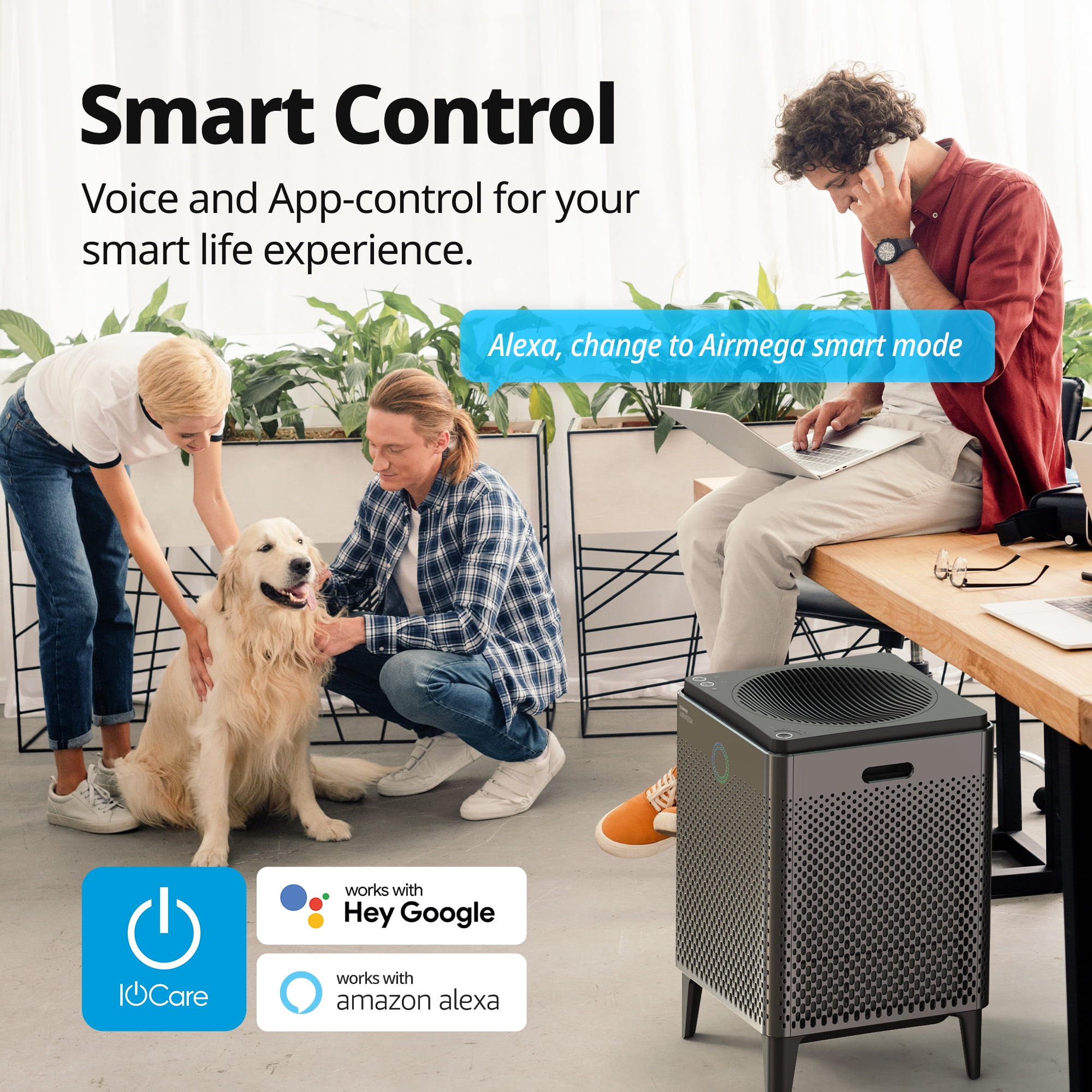 Coway WiFi enabled 400s Graphite True Hepa Air Purifier with 1560 sq ft Coverage Black