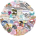 thumbnail image 3 of Pegatinas Anxiety Sensory, impermeables, con graffitis, 50 unidades, 3 of 4