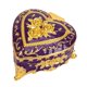 thumbnail image 2 of Joyero en forma de corazón único y versátil para guardar aretes y joyas. Oro rosa morado, 2 of 9