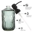 thumbnail image 3 of Set dispensador de jabón Segbeauty Glass de acero inoxidable de 450 ml, 3 of 7