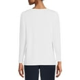 thumbnail image 4 of Nine.Eight Women’s T-Shirt with Long Sleeves, 4 of 5