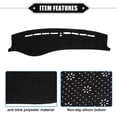 thumbnail image 4 of Cubierta de tablero para Hyundai Sonata 02-05 antideslizante poliéster negro cubierta de tablero estera Protector de tablero, 4 of 7