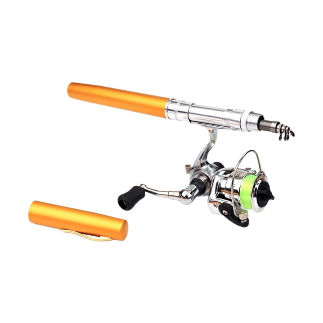 Mini combo de caña y carrete de pesca Zulema compacto de 55 pulgadas para niños