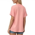 thumbnail image 4 of Women Oversized T Shirts Short Sleeve Summer Casual Loose Top Basic Tee with Pocket Fashion Clothing, 4 of 6