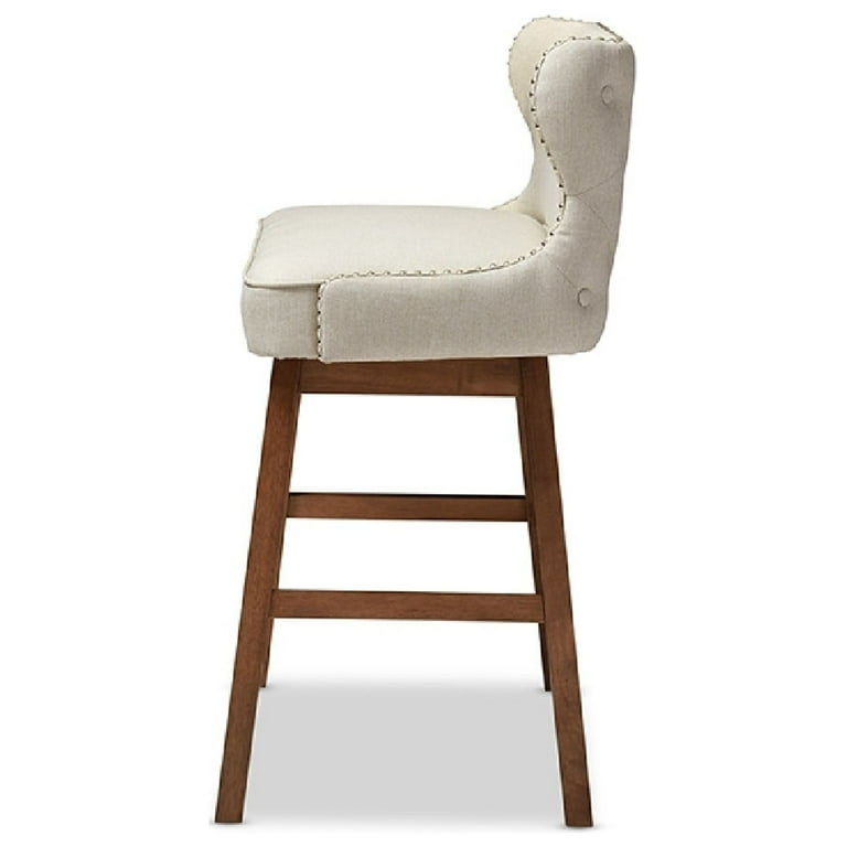 Baxton Studio Gradisca Modern and Contemporary Light Beige Fabric Button-tufted Upholstered Bar Bench Banquette Baxton Studio Gradisca Modern and Contemporary Light Beige Fabric Button-tufted Upholstered Bar Bench Banquette