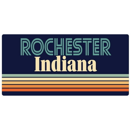 

Rochester Indiana 5 x 2.5-Inch Fridge Magnet Retro Design