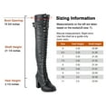 thumbnail image 4 of Dream Apparel Motorcycle Riding Boots for Women Ladies Knee High Boots Leather Boots Black Adult, 4 of 8