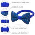 thumbnail image 2 of Bow Tie House Hipster Barber Shop Bow Tie Pre-Tied Unisex (Large, Blue Barber), 2 of 6