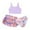 6-Purple, variant on Girls Swimsuits Size 14-16 3pcs Comfortable Bathing Swim Suit Drawstring Tropical Floral Bikini Bottoms Ruffle Ruched Rash Guard Tankini Set Girl Swimwear Swim Suit