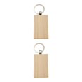 thumbnail image 1 of relayinert 1/2/3/5 Wood Key Chain Craft Blank Keyring Gift Personalized Pendant Hanging Outdoor Holder Handicraft Organizer Accessory Type 2 2PCS, 1 of 6