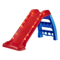 Little Tikes Light up First Slide Indoor Outdoor Playground Slide, Folding Easy Storage, Red, Blue, Kids Toddlers Boys Girls, 18 Months to 6 Years