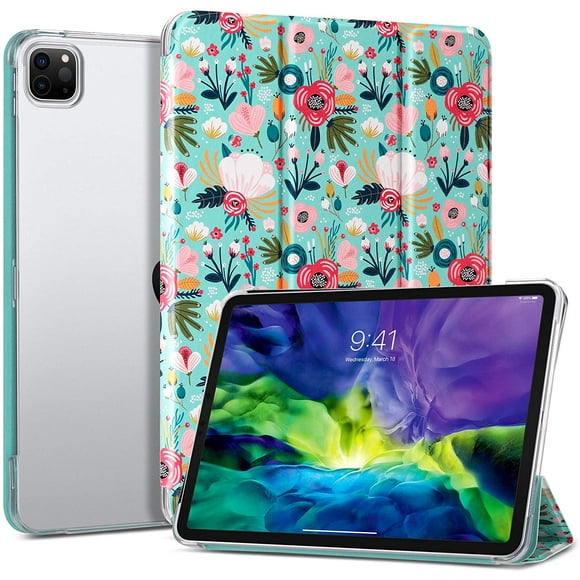 ULAK Case for iPad Pro 11 Inch 2020/2018, Slim Lightweight Trifold Stand Smart Cover with Auto Wake/Sleep, Hard Back