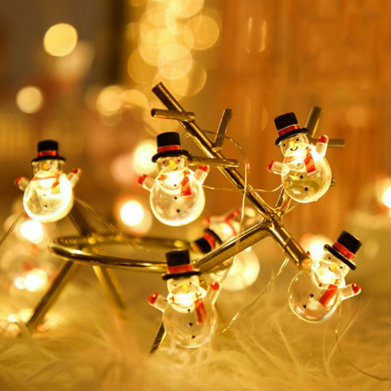 Christmas Battery Operated Ornament String Lights