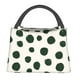 thumbnail image 1 of Fotbe Abstract Green Polka Dot Bolsa Térmica Portátil con Estampado, Bolsa de Entrega de Alimentos Aislada, Bolsa Reutilizable de Gran Capacidad para Comidas y Supermercado, 1 of 6