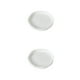 thumbnail image 1 of Advancent Bandeja de flores Platillo para plantas Borde Dureza decorativa Atractivo Decoraciones para exteriores Oficina Plataforma de soporte Blanco 2piezas, 1 of 6