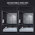 thumbnail image 5 of Mirror Bathroom Medicine Cabinet 23 x 30in Rectangle Wall Mounted Medicine Cabinet Silver, 5 of 13