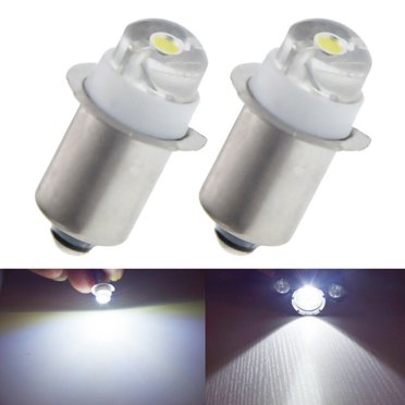 LED-Mafia P13.5S Replacement LED Flashlight Bulb, 3-Volt, 6000K White, Dimmable