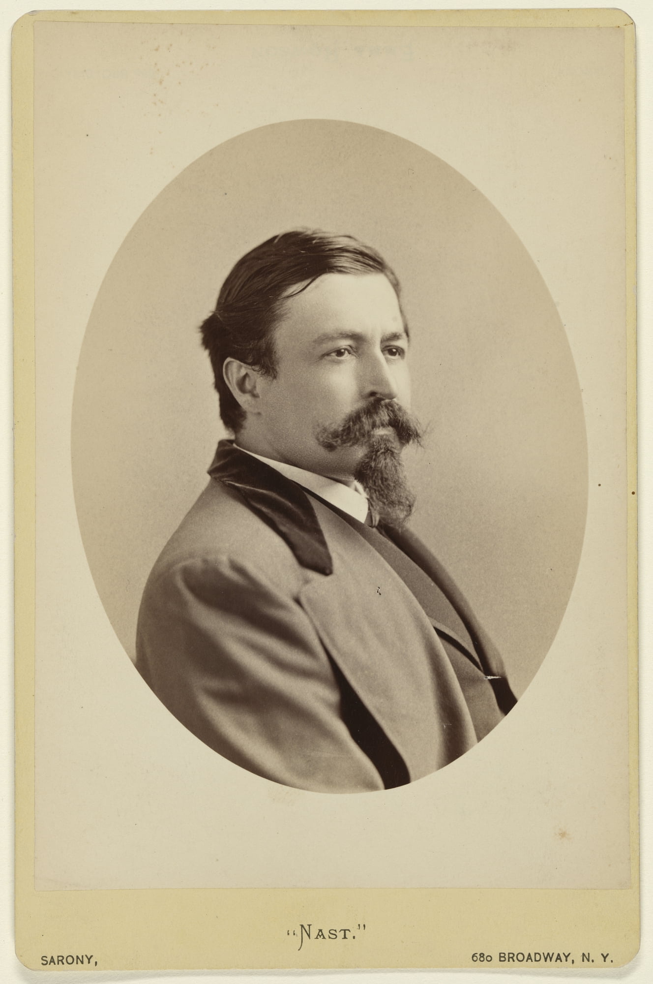 Portrait of Thomas Nast 1 Vivid Imagery12 Inch BY 18 Inch Laminated