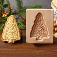 thumbnail image 1 of Wood Cookie Model Model Festival Hand Pressure Model With Christmas Pattern Eco Baking Decoration Tools For Chocolate Pumpkin Pie Cookie, 1 of 9