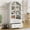 White, variant on 72" Tall Arched Kitchen Pantry Cabinet, Farmhouse Wood Pantry Storage Cabinet with 2 Large Drawers, Wood Door, Freestanding Versatile Pantry Cabinets for Dining, Living Room