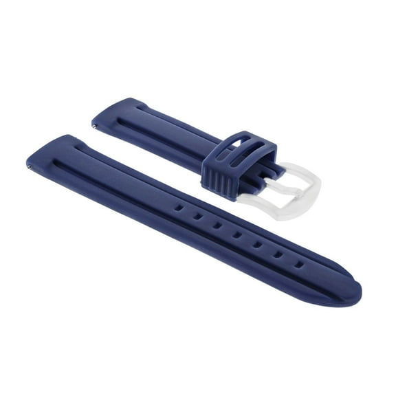 24MM SILICONE WATCH STRAP BAND RUBBER DIVER FOR INVICTA RUSSIAN WATCH BLUE