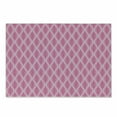 thumbnail image 1 of Pink and White Cutting Board, Pastel Ogee Motifs with Curved Stripes Abstract Design, Decorative Tempered Glass Cutting and Serving Board, Small Size, Pink Pale Pink and White, by Ambesonne, 1 of 1