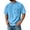 08# Sky Blue, variant on Qwertyu Mens Oversized Tshirt Casual Mens Washed Cotton Shirts Loose Fit Short Sleeve Crewneck Vintage Fashion Tops with Pocket Mint Green XL