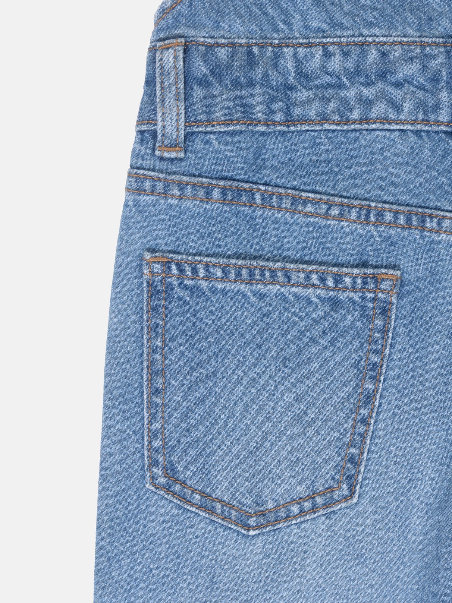 Wonder Nation Girls Denim Overall, Sizes 4-18