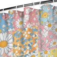 thumbnail image 3 of Pioneer Flower Floral Print Pattern Shower Curtain 36"x72", Bathroom Decorative Shower Curtain Set with 12 Hooks, Waterproof Washable, 3 of 6