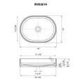 thumbnail image 3 of Ruvati 19 x 14 inch Fluted Vessel Bathroom Sink Solid Surface Modern Matte White, 3 of 8