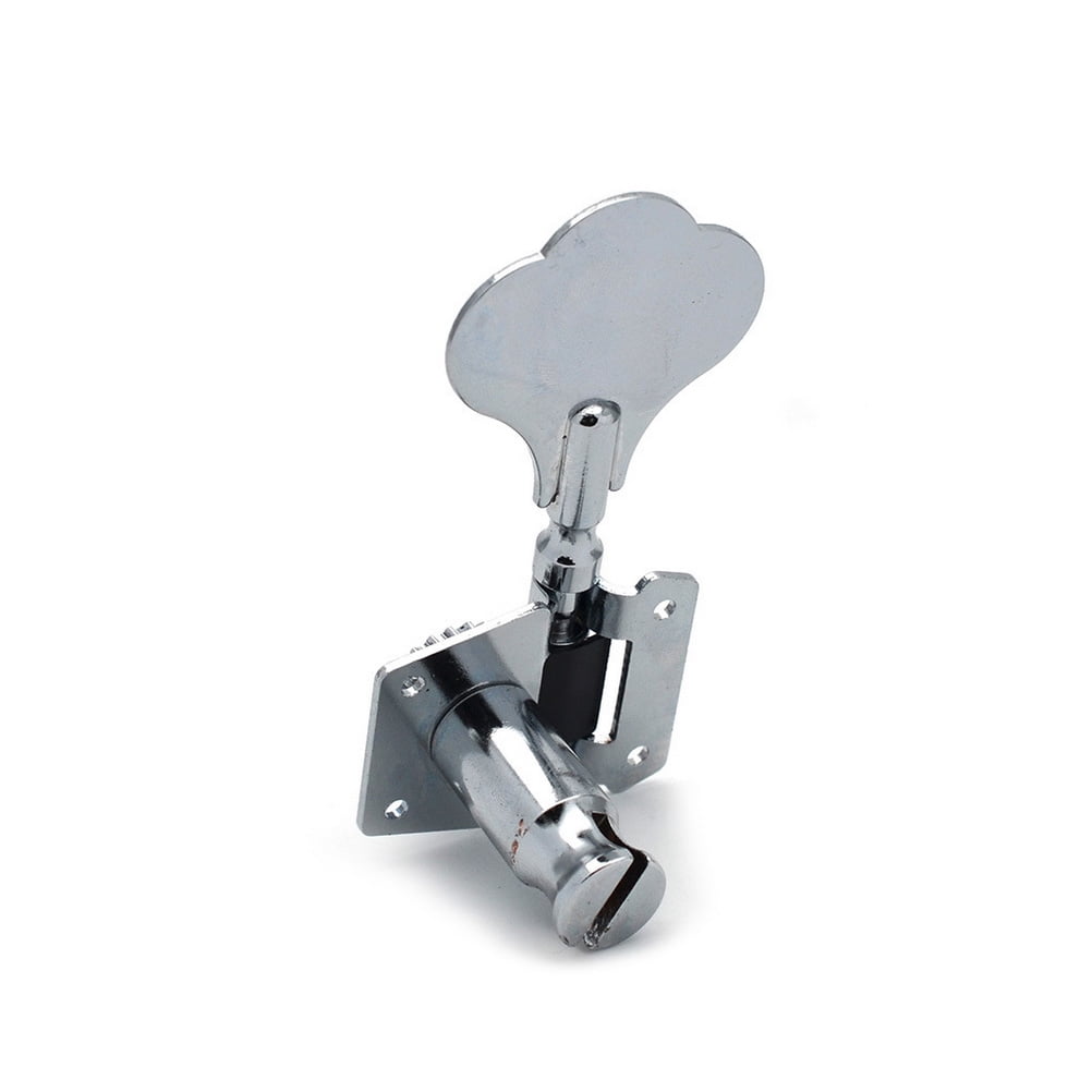 ETEREAUTY Bass Guitar Machine Head Tuners Silver Tuning Replacement 1 Set