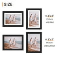 thumbnail image 2 of Sindcom 6 Pack 5x7 Picture Frames,Display Pictures 4x6 with Mat or 5x7 Without Mat,Gallery Wall Photo Frames, Black, 2 of 9
