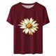 thumbnail image 2 of Camisetas de Manga Corta para Mujeres de Longitud Regular de Poliéster Sólido, Camiseta de Fiesta de Mayo Y Blusa Del Festival para la Primavera Y el Verano, 2 of 3