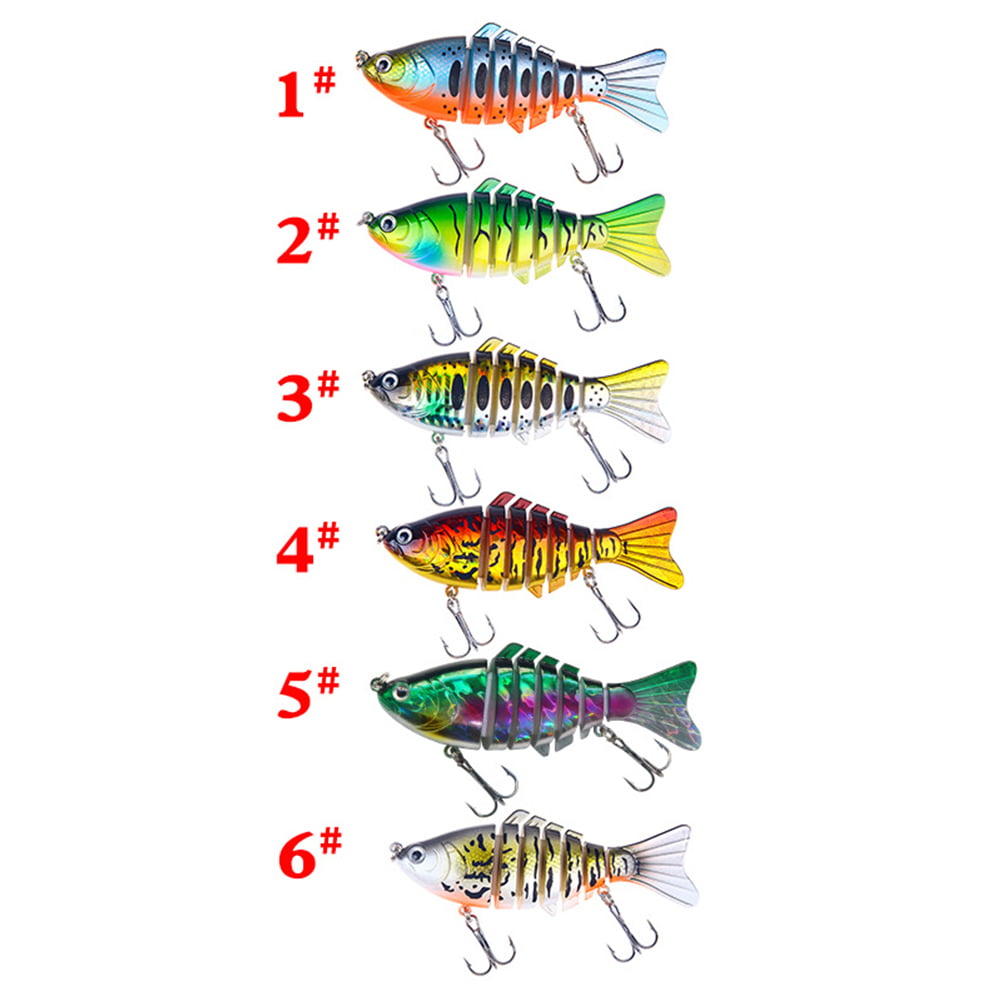 2 Pcs Fishing Lures for Bass, Trout, Walleye, Predator Fish for Freshwater  & Saltwater, Lifelike 3D Eyes Fishing Baits Attractants, Fishing Gear and