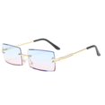 thumbnail image 3 of Sonducket Gafas de sol de moda sin montura Gafas de sol rectangulares Gafas de moda de verano UV400 Lentes nueve, 3 of 8