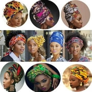 African Headwraps for Women Turbans Head Wraps Headband Wrap Head Scarf DIY AF010