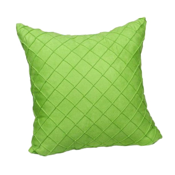 Funda de almohada de Cintura cuadrada decorativa Verde-50x50cm Zulema Funda de almohada de gamuza cuadrada